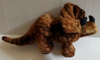 Dan Dee Collector’s Choice Triceratops Brown Dinosaur Plush Stuffed Animal Toy