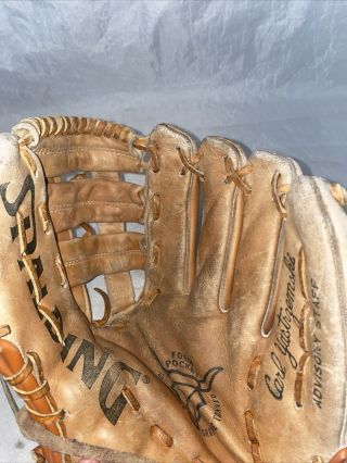 Vintage Spalding Model 42 - 5375 Carl Yastrzemski Leather Baseball Glove Mitt Left