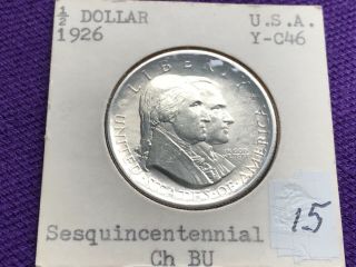 1926 Sesquicentennial Commemorative Half Dollar Uncirculated Silver Bu 50 Cents