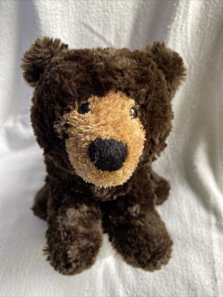 Douglas Cuddle Brown Grizzly Bear Beanbag Plush 10” Size Good