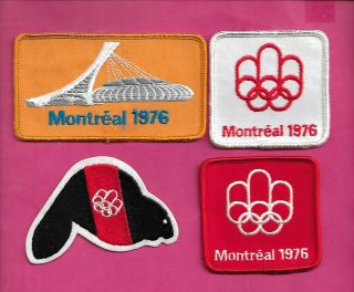 4 X Rare Vintage 1976 Montreal Summer Olympics Patch (inv D1662)