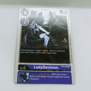 Digimon Card Game Ladydevimon Release Special Booster Bt3 - 088 Rare