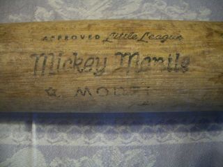 Vintage 29 " Spalding " Mickey Mantle " Baseball Bat 121ll,  Ex -,  L@@k