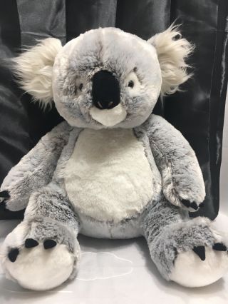 Toys R Us Koala Bear Plush 18 " Stuffed Animal Gray White 2016 Soft