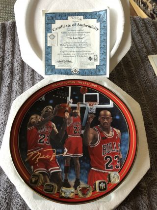 Michael Jordan “the Last Shot” Collector Plate