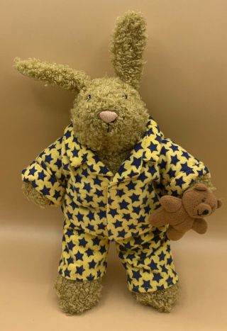 1996 Hush Little Baby Bunny Rabbit Pajamas Teddy Bear Sylvia Long Plush Doll