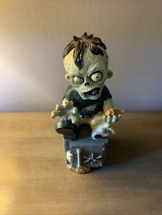 Philadelphia Eagles Zombie Figurine Coin Bank NFL Limited Edition Brand 2