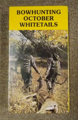 Nip Bowhunting October Whitetails Vhs Rare Rick Blase Barry Wensel Hunting 1986