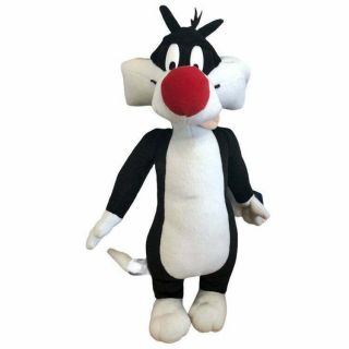Looney Tunes Sylvester Cat 19 " Plush Standing Tongue Out Figure