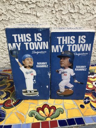 Bobblehead - Two Manny Ramirez - This Is My Town - Dodgertown - 2009
