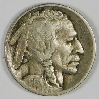 1913 - D 5c Indian Head Buffalo Nickel Coin Better Date Type 2
