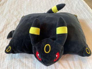 Pokemon Center Umbreon Plush Pillow Pet Eevee Game Freak Soft Black 2013 16 "