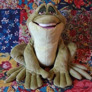 Disney Store 11 Inch Prince Naveen Frog Soft Toy Plush Princess And The Frog