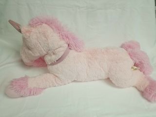 Dan Dee Plush 25 " Large Big Pink Unicorn Plush Stuffed Animal Soft No Bean