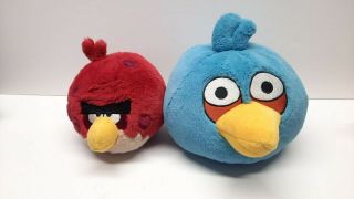 Angry Birds 6 Inch Red & 9 Inch Blue Plush
