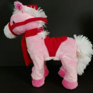 Dan Dee Animated Musical Shaking Horse Pink Pony Whinnies Jingle Bells Read