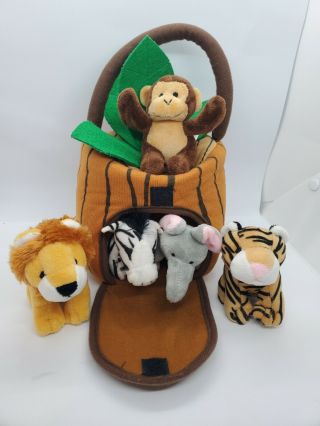 Play 22 My First Jungle Carrier With 5 Plush Animals And 5 Bonus Animals Read