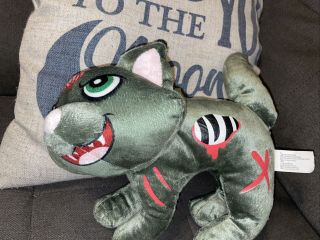 Kellytoy Rare Like Mega Mittens Mezco Creepy Cuddlers Zombie Cat Kitty Plush Toy