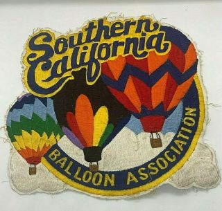Boho Southern California Balloon Association Patch Hot Air Balloon Memorabilia