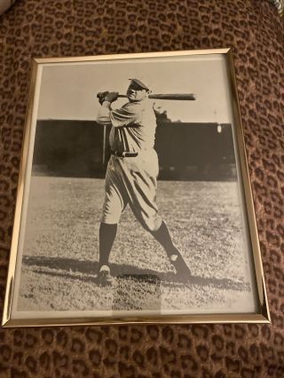 Babe Ruth Vintage Black And White Yankees 8x10 Photo