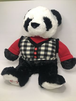 Dan Dee Panda Bear Plush Stuffed Animal 2019 Checkeredsweater 24”