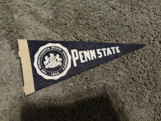 Vintage Penn State Nittany Lions Small Football Pennant