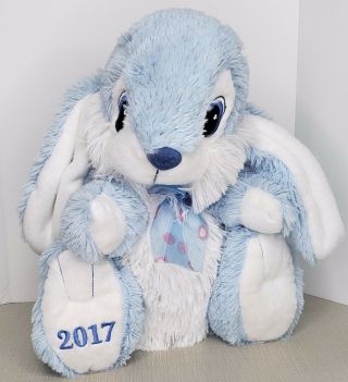 Dan Dee Collectors Choice 15” Blue Plush Easter Bunny Rabbit 2017 Stuffed Animal