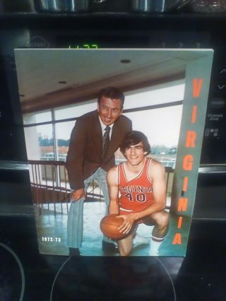 1972 - 73 Basketball Media Guide Barry Parkhill
