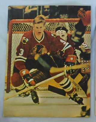 1971 Philadelphia Flyers Vs Chicago Black Hawks Program 1/2/71 Keith Magnuson