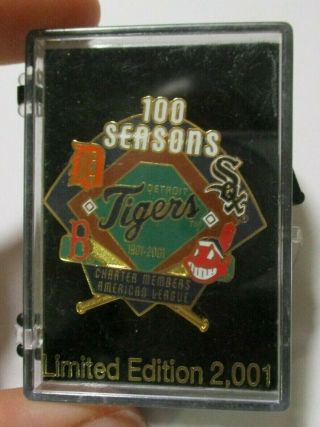 2001 Detroit Tigers American League Baseball Pin Limited Edition Lapel Vintage