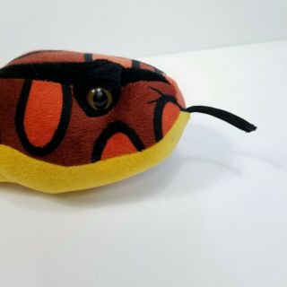 Wild Republic Stuffed Plush Rainbow Boa Snake 52” Orange Yellow Red Soft Stuffed 2