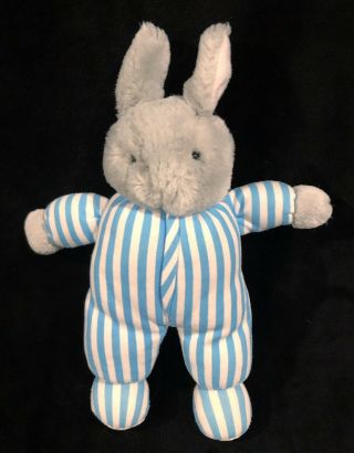 Vintage Goodnight Moon Bunny Rabbit Plush Eden 1991 Margaret Wise Striped Pj 11”