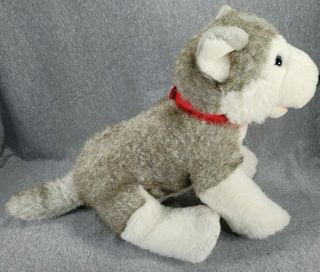 Build A Bear Siberian Husky Gray Wolf Puppy Dog Plush Stuffed Animal 18  Babw
