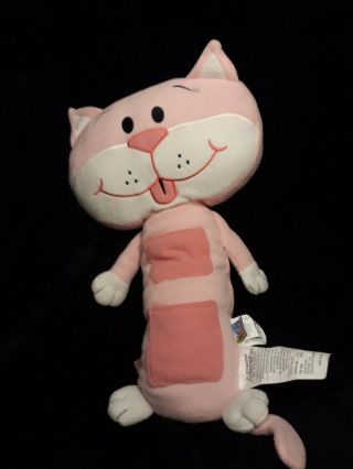 Jay At Play Seat Belt Buddy Pink Cat Pillow Buckle Up - Snuggle Up Soft Plush 21 "