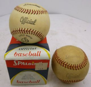 Vintage Nib Spalding Official League Baseball No.  141 - 1791 And 1 Ball