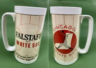 Chicago White Sox Baseball Falstaff Beer Mug Stein Insulated Thermo Serv Usa
