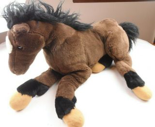 Large Plush Horse Stuffed Animal Giant Soft 36 " L.  E & J Classics