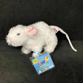 Webkinz Lil Kinz White Mouse Plush Code 6 " Stuffed Animal Toy