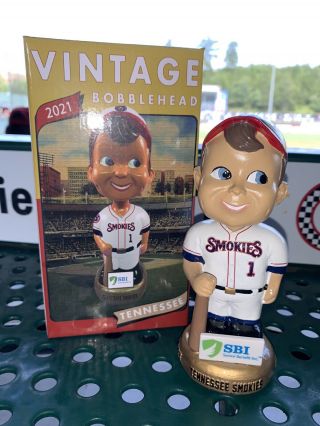 2021 Tennessee Smokies Vintage Bobblehead Chicago Cubs 8/15/21