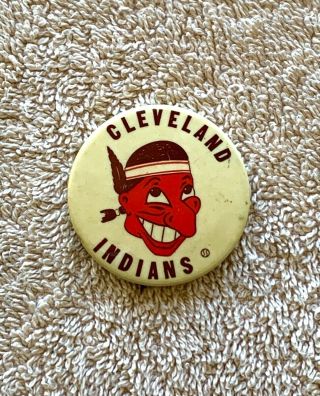 Rare Vintage Baseball Cleveland Indians Chief Wahoo 1 3/4 