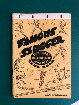 1945 Louisville Famous Slugger Baseball Yearbook - Vintage