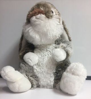 Dan Dee Collectors’s Choice Plush Bunny Rabbit Gray Stuffed Animal 14”
