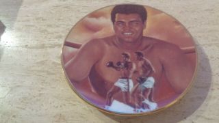 1986 Sports Impressions 4 1/4 " Plate - Muhammad Ali - Heavyweight Boxing Champ Mt