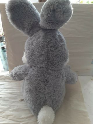 Dan Dee Bunny Rabbit With Bow Polka Dot Plush Stuffed Animal Grey 21 