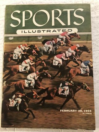 1955 Sports Illustrated Horse Racing Hialeah Flamingo Florida Santa Anita Derby