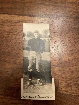 Robert Hogsett 1913 Dartmouth Football Captain And All - American Antique Photo