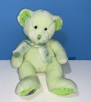 Russ Star Scopes Gemini Light Lime Green Teddy Bear Bean Bag Plush 3733