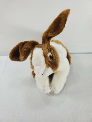 10 " Bunny Rabbit Kids Of America Corp Soft Brown White Stuffed Animal Realistic