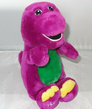 Barney The Purple Dinosaur 1992 Lyons Group 14 " Plush Stuffed Animal Great Cond