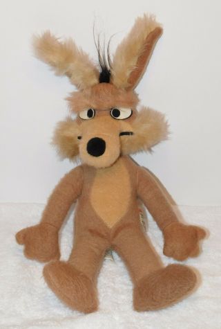 Vintage 1971 Wile E Coyote 19 " Plush Stuffed Animal Warner Brothers Mighty Star